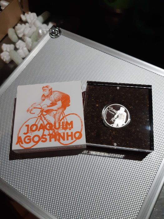 Moeda 7,5€ Joaquim Agostinho Prata Proof Portugal 2019