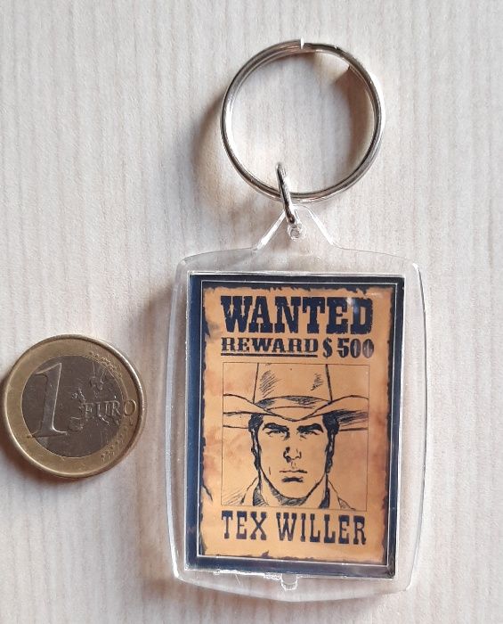 Porta-chaves exclusivo Tex Willer Wanted Sergio Bonelli Editore