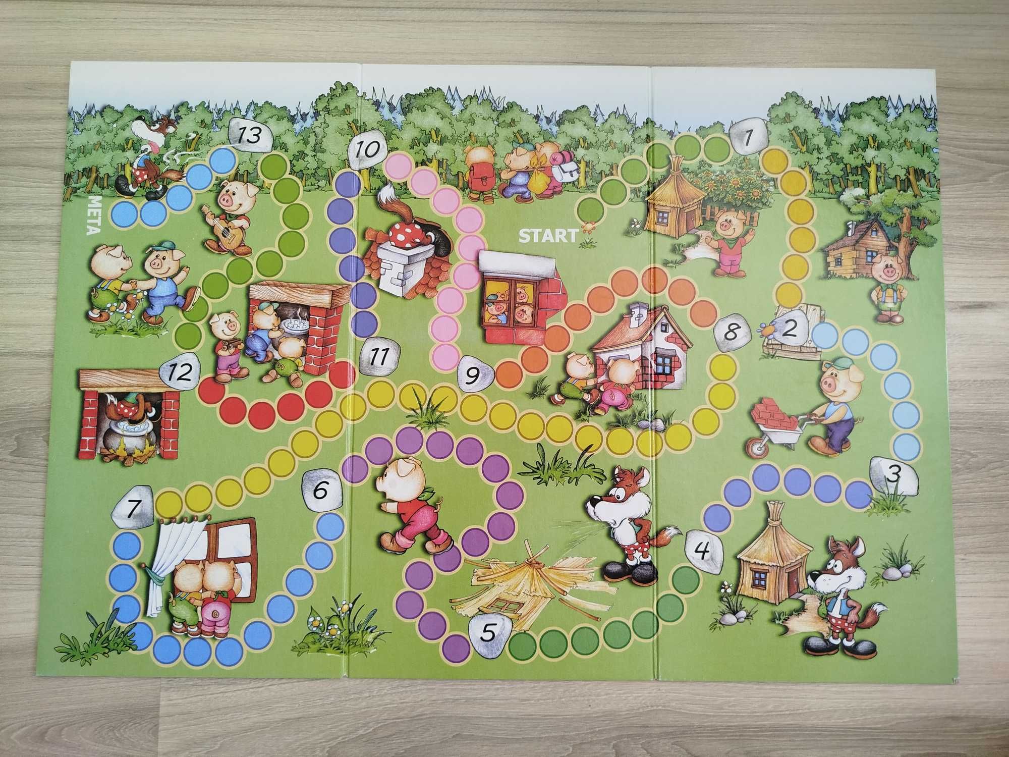Gra planszowa Pinokio / Trzy świnki, gra dla dzieci