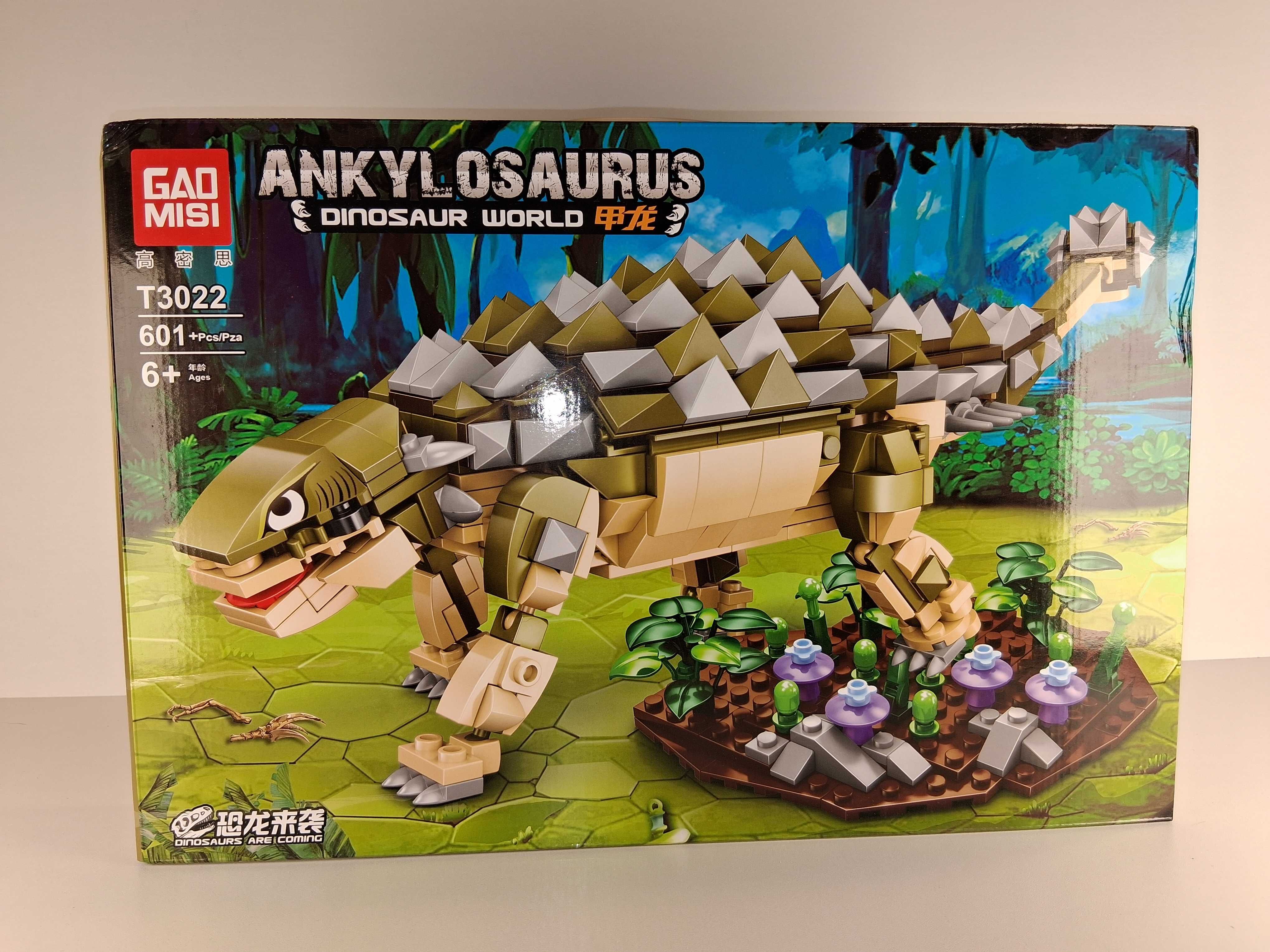 Z026 Klocki Ankylozaur Dinozaur W Stylu LEGO Ruchome Części