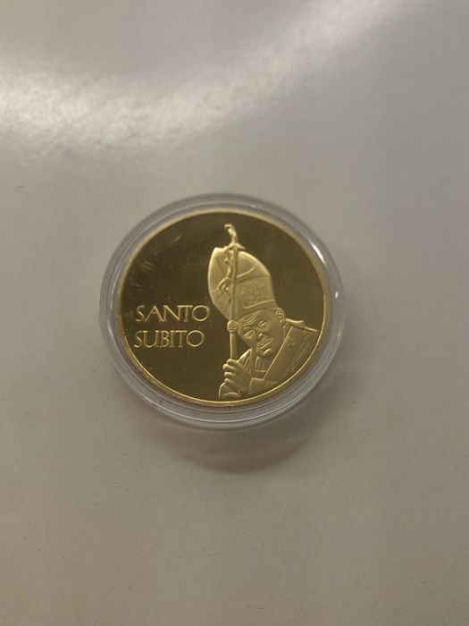 Moneta Santo Subito Vatykan w obramówce. NOWA!!!