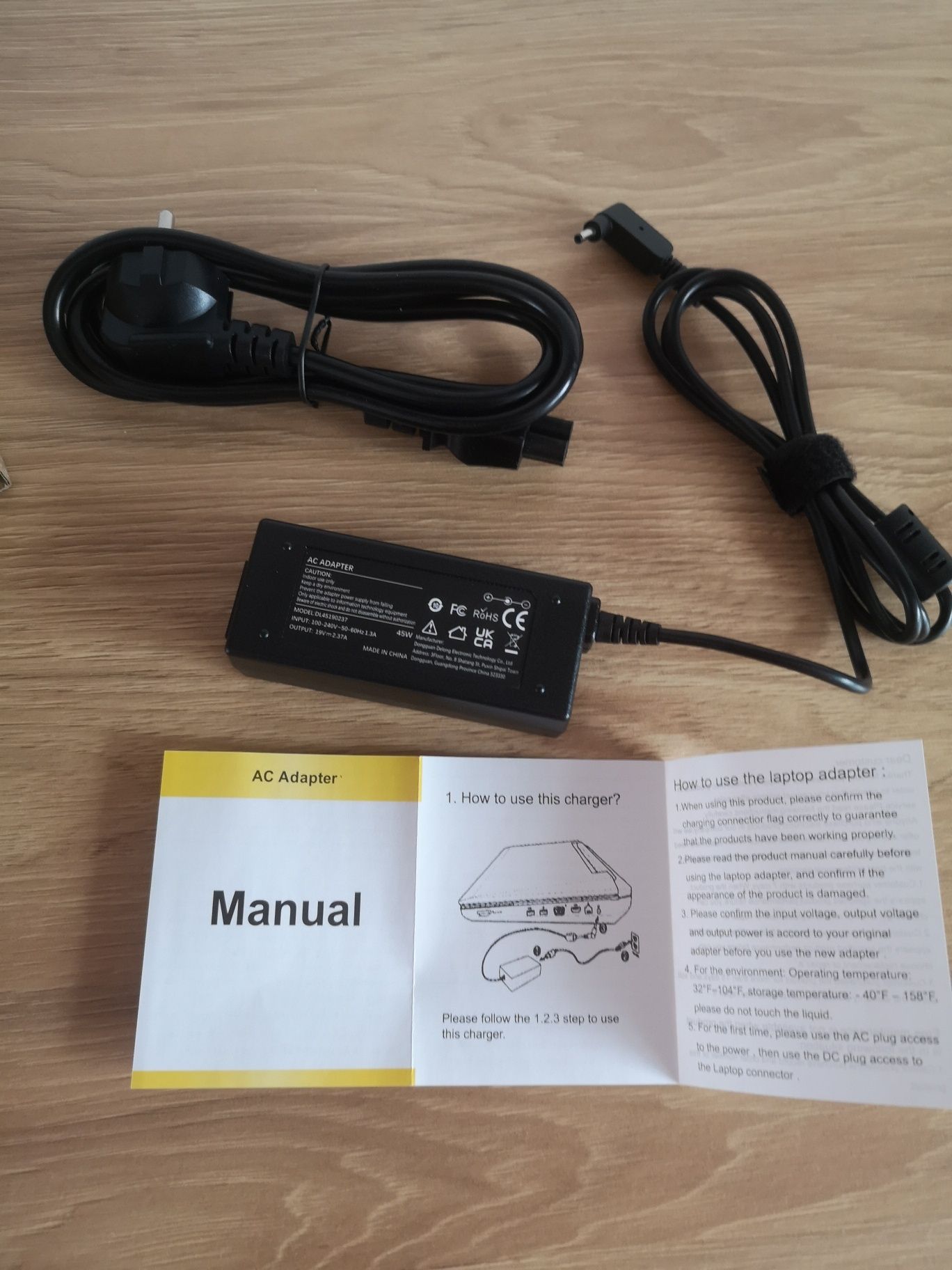 Manual AC adapter