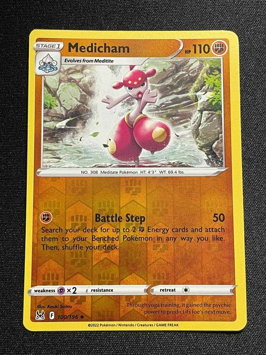 Carta Pokémon Medicham 100/196 Lost Origin