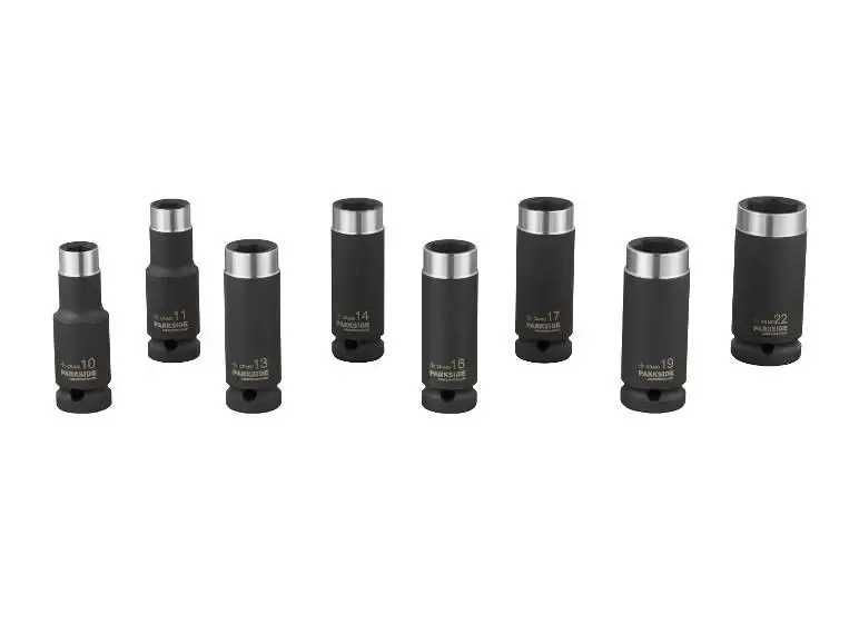 Набір торцевих ударних ключів Parkside PSNP 8 В2 / Головки ½″ 8 од.