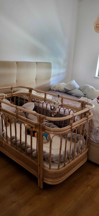 Berço grandes em rattan natutal