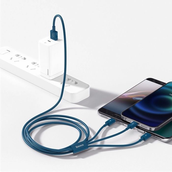 Baseus 3w1 kabel USB - Lightning / USB Typ C / micro USB 3,5A 1,5m