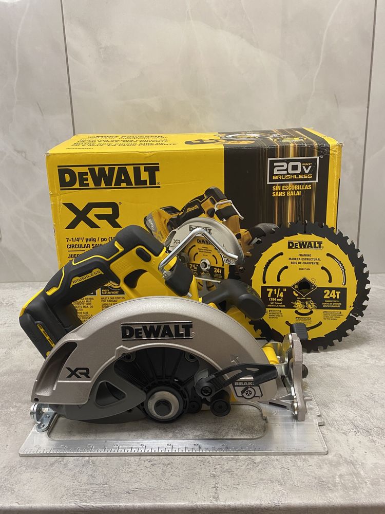 DEWALT 20V MAX XR 7-1/4 безщіточна дискова пила DCS590WW1 Новинка 2024