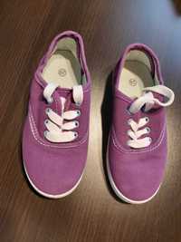 NOWE buty trampki r.29 fioletowe, dziewczęce wiązane