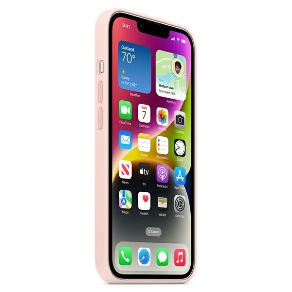 Etui Apple Silicone Case MagSafe dla iPhone 14/15 Plus 6,7" różowy