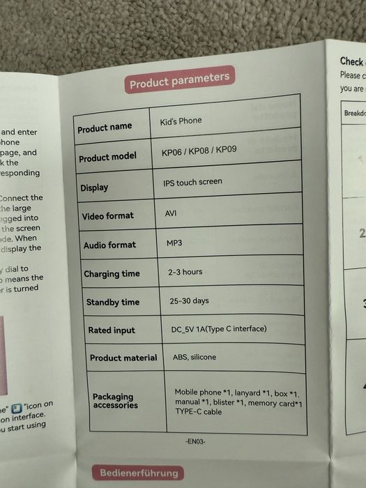 Zabawkowy smartphone