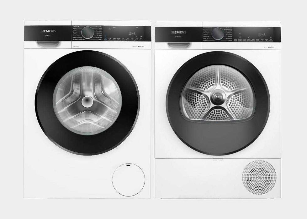 Пральна та сушильна машини Siemens IQ500 WG56G2M40 та WQ33G2D40
