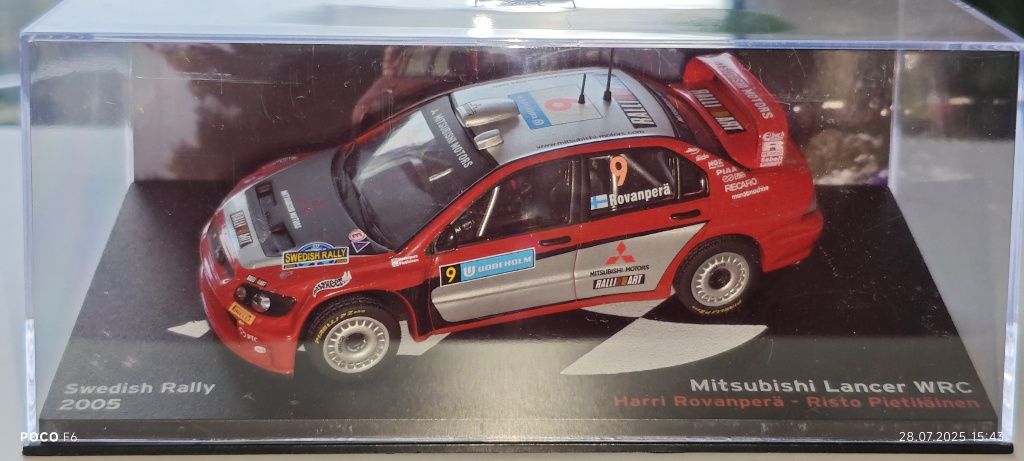Mitsubishi Lancer WRC05 Rovanpera/Pietilainen Szwecja'05 1:43 Deagosti