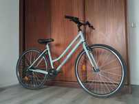Bicicleta de Trekking RIVERSIDE 120 Quadro Rebaixado Verde Pastel