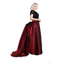 COSDREAMER Damska wysoka sukienka wiktoriańska halka Gotycka spódnica
