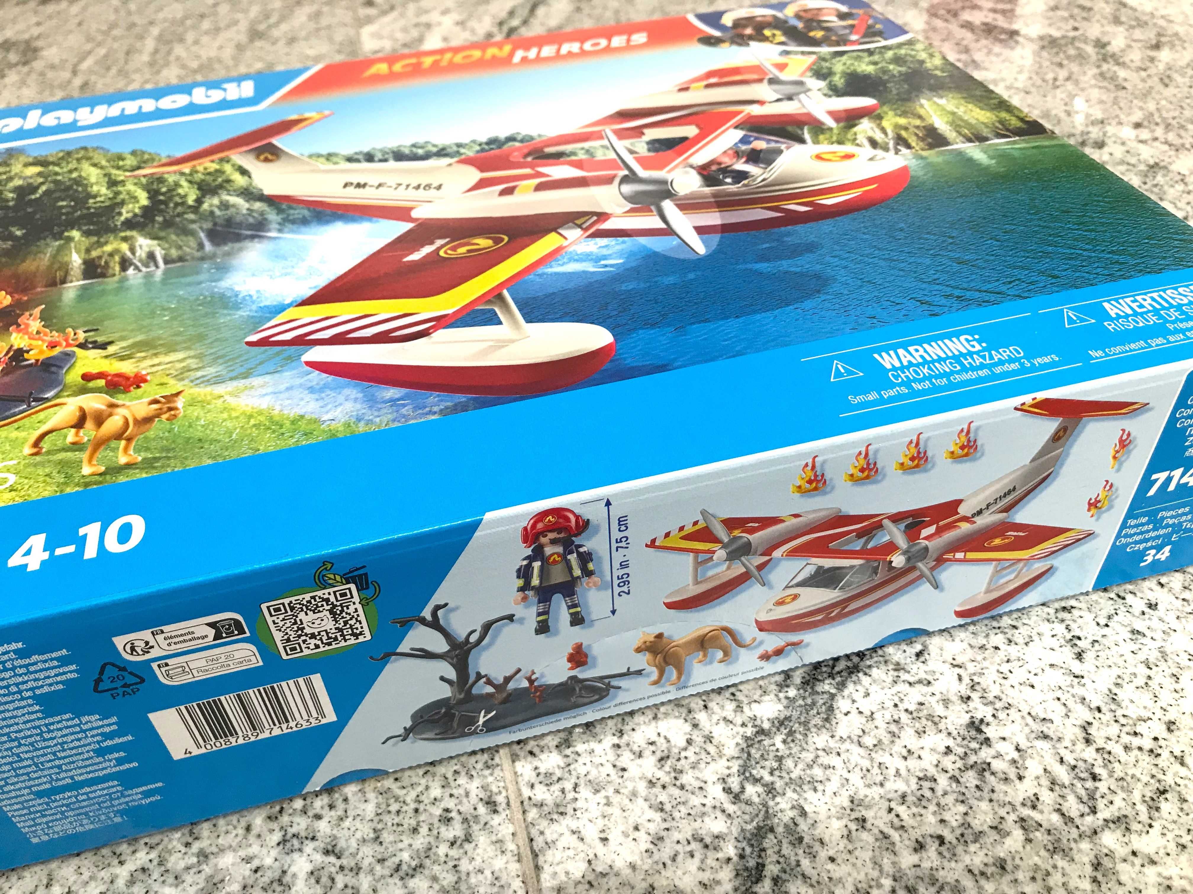 71463 PLAYMOBIL Action Heroes - Samolot straży z funkcją gaszenia