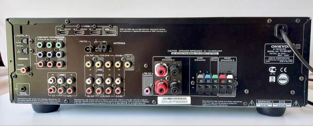 ONKYO TX-SR307 Amplituner AV Receiver 330W