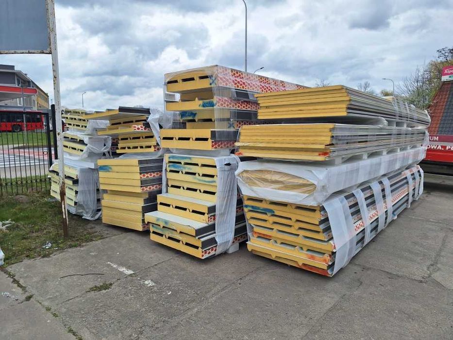 Płyta warstwowa PIR/PUR różne grubości, ścienna/dachowa