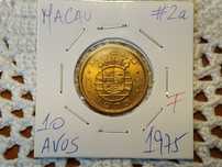 Macau - moeda de 10 avos de 1975 (F)