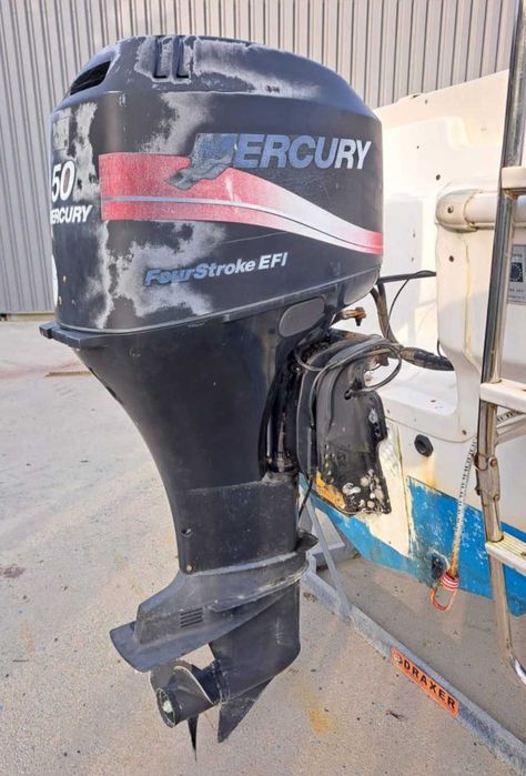 Silnik zaburtowy 50KM MERCURY 4T manetka Stopa L motorówka/ ponton