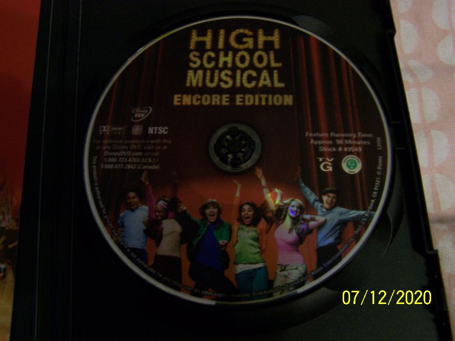 High School Musical Encore Edition DVD original movie