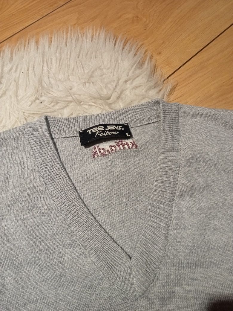 Sweter wełniany 50% wełna Merino rozmiar L