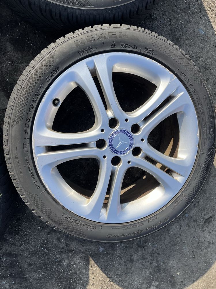 Mercedes A B C CLA  W176 W246 W204 17 Cali 5x112 Koła Alufelgi Opony
