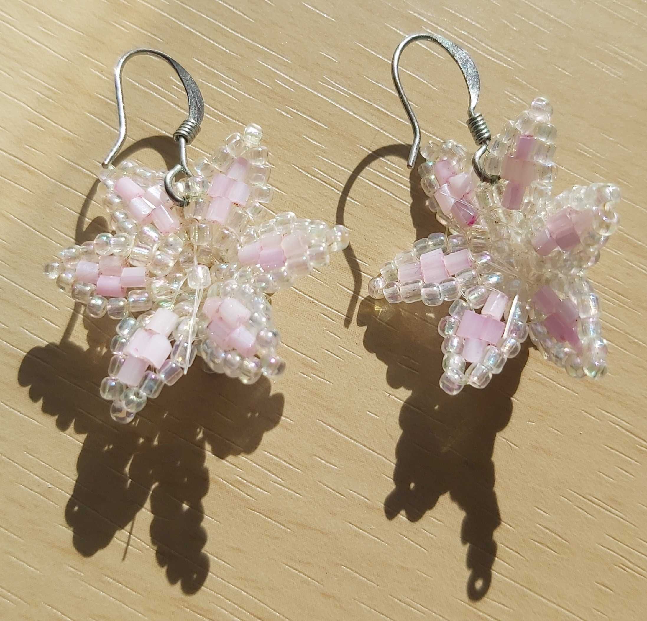 Bransoletka + kolczyki z koralików (handmade)