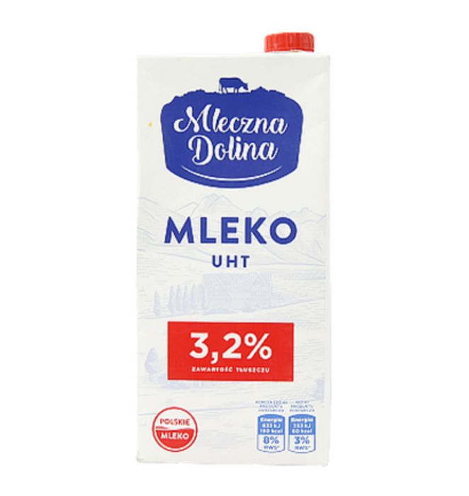 Молоко польське 3.2% Mleczna dolina гурт