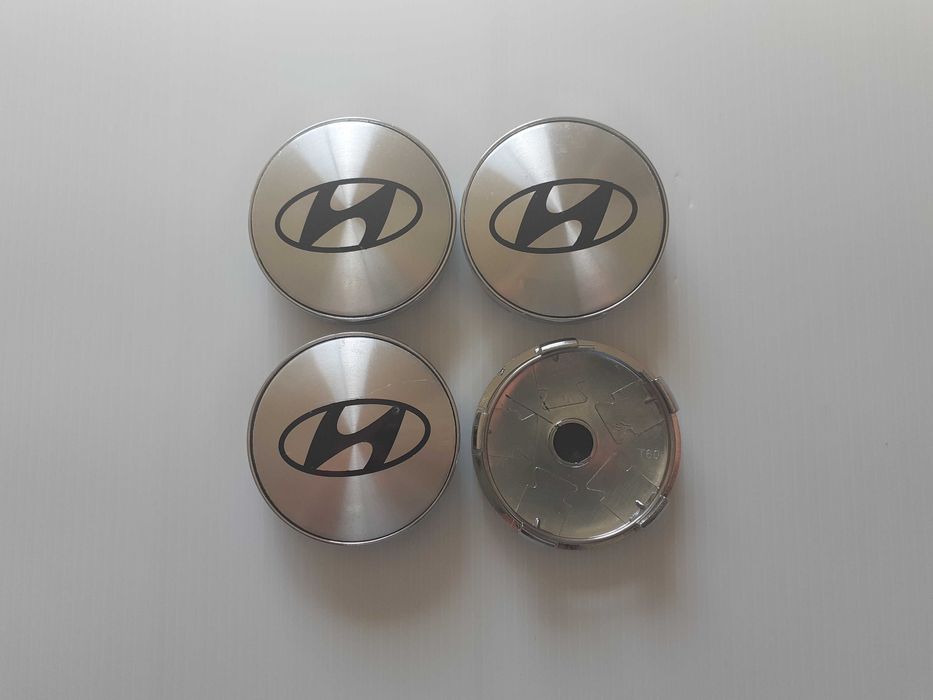 Centros/tampas de jante completos Hyundai com 56, 60, 65 e 68 mm