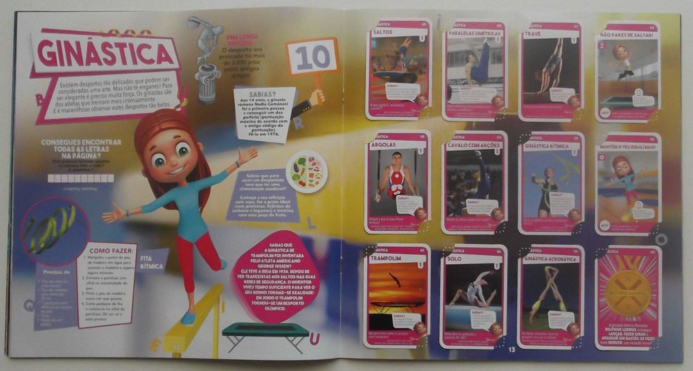 Caderneta + 120 Cartas Super Desportos