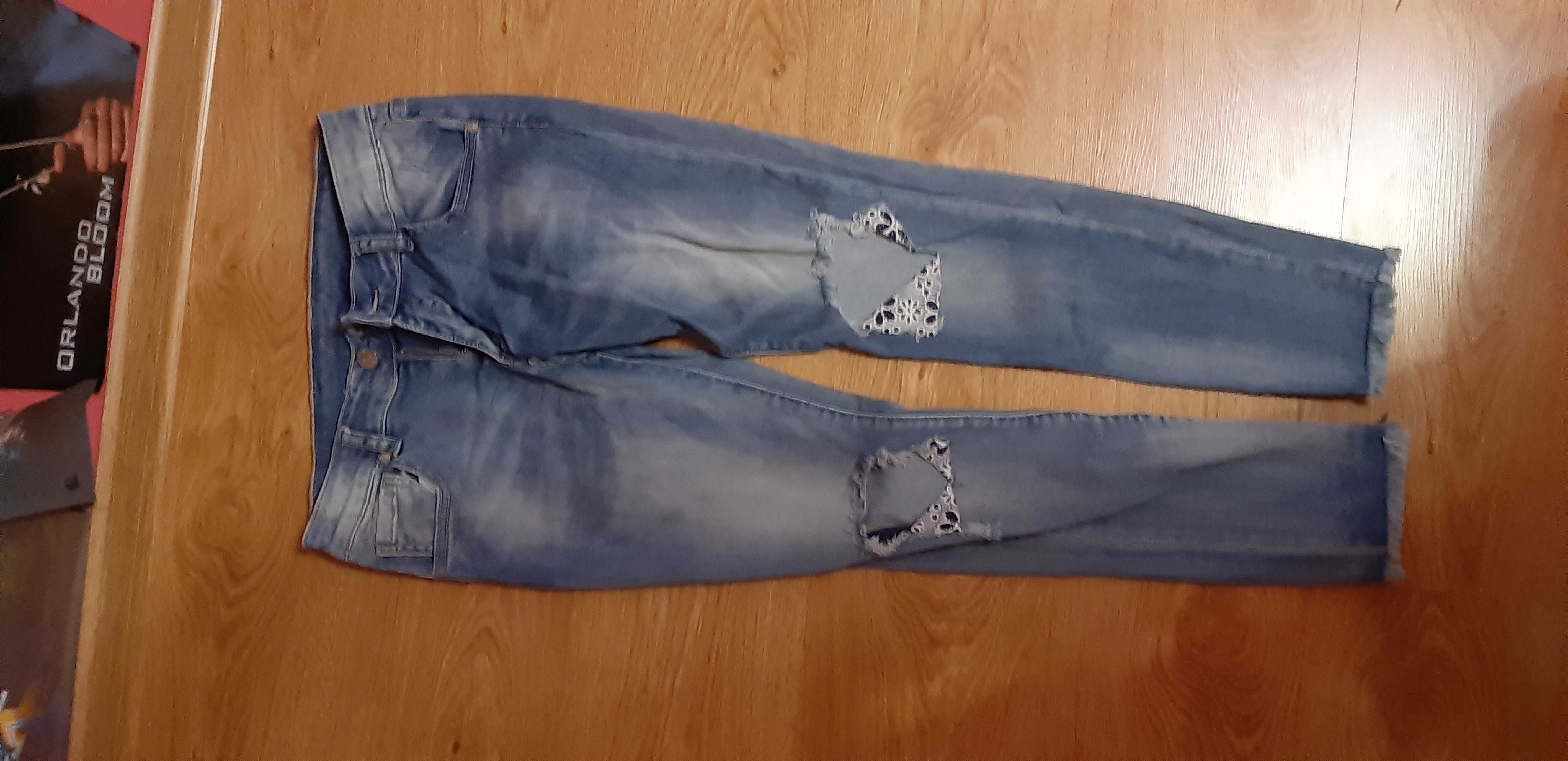 Spodnie jeans r. M/38