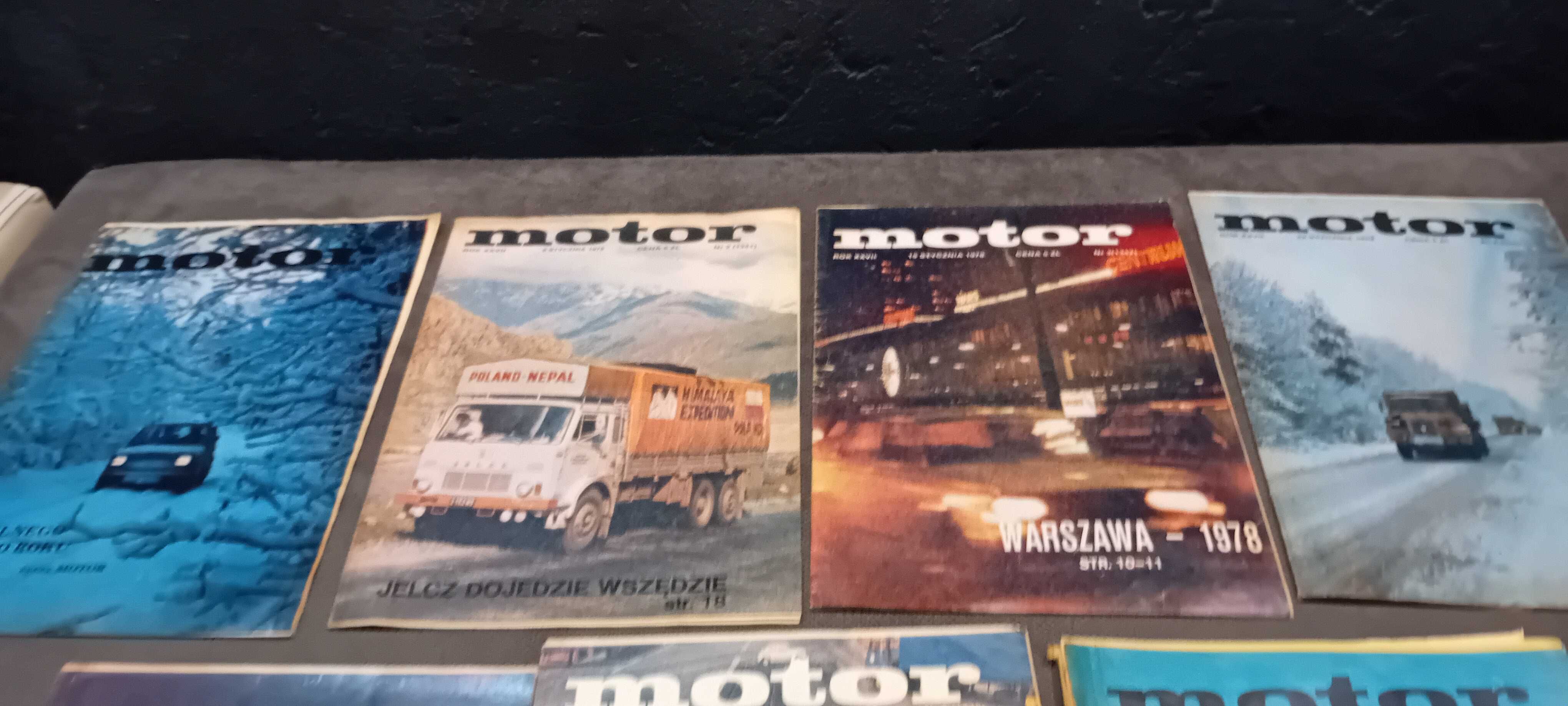 Gazety Motor 1978 rok 7 sztuk numery 1-7