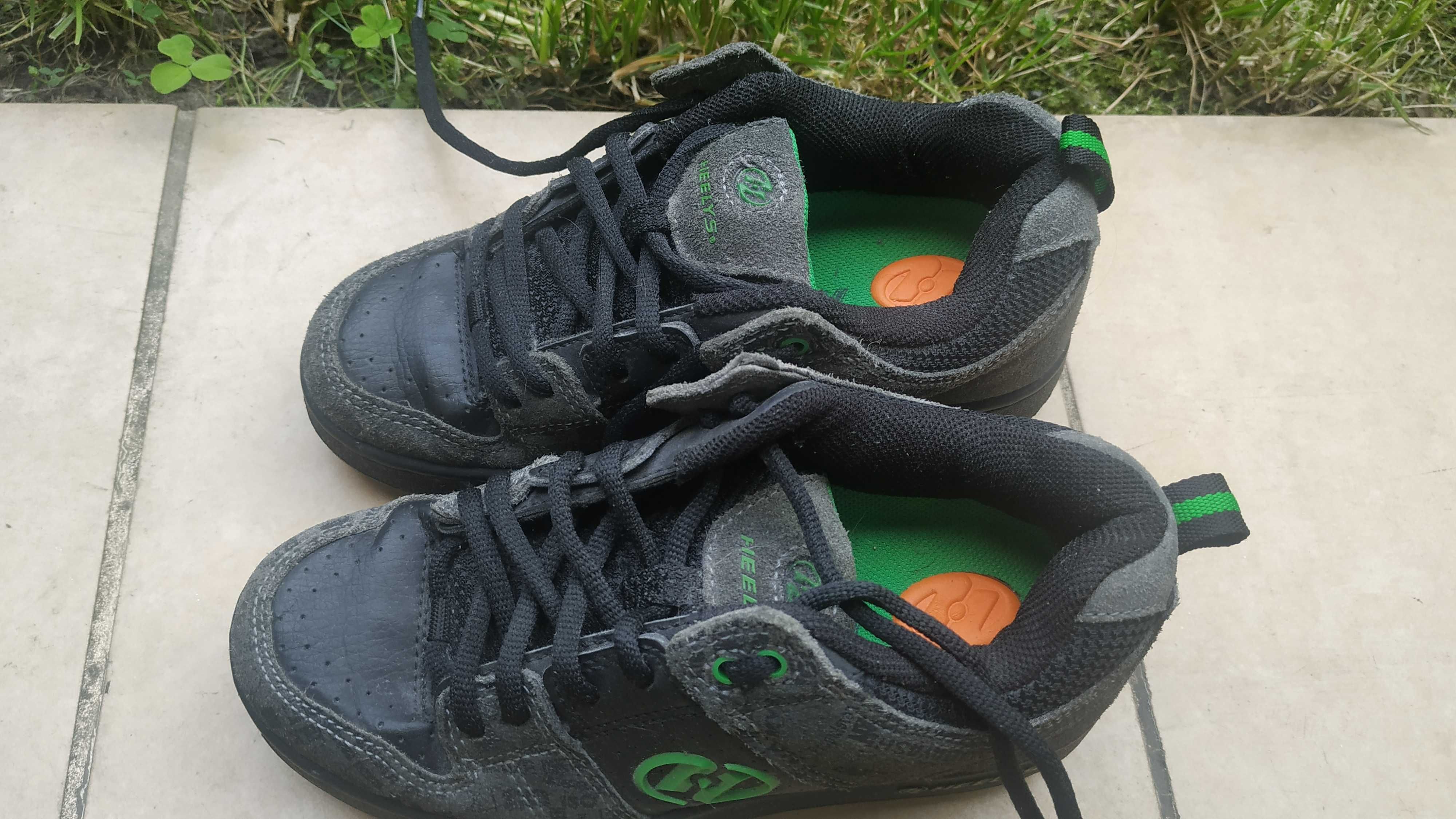 Buty Heelys Butorolki UK2, EUR34, cm 21, czarny, zielony