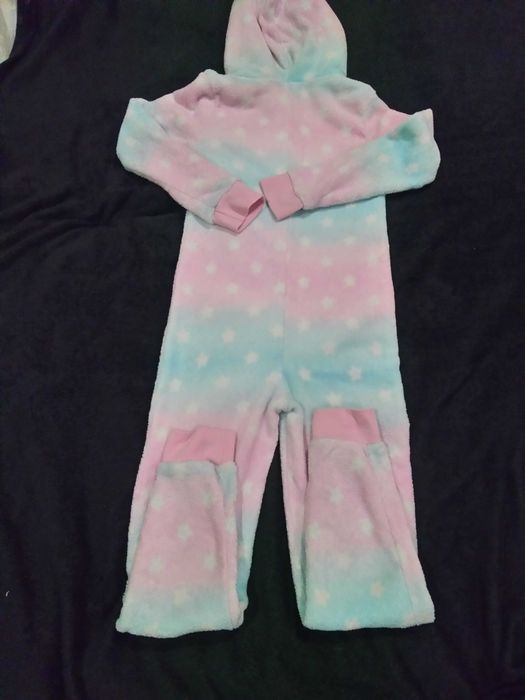 Флисовая пижамка-кигуруми на девочку,Peacocks