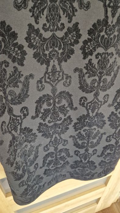 MYSTIFY Sukienka czarna z elementami weluru M /38