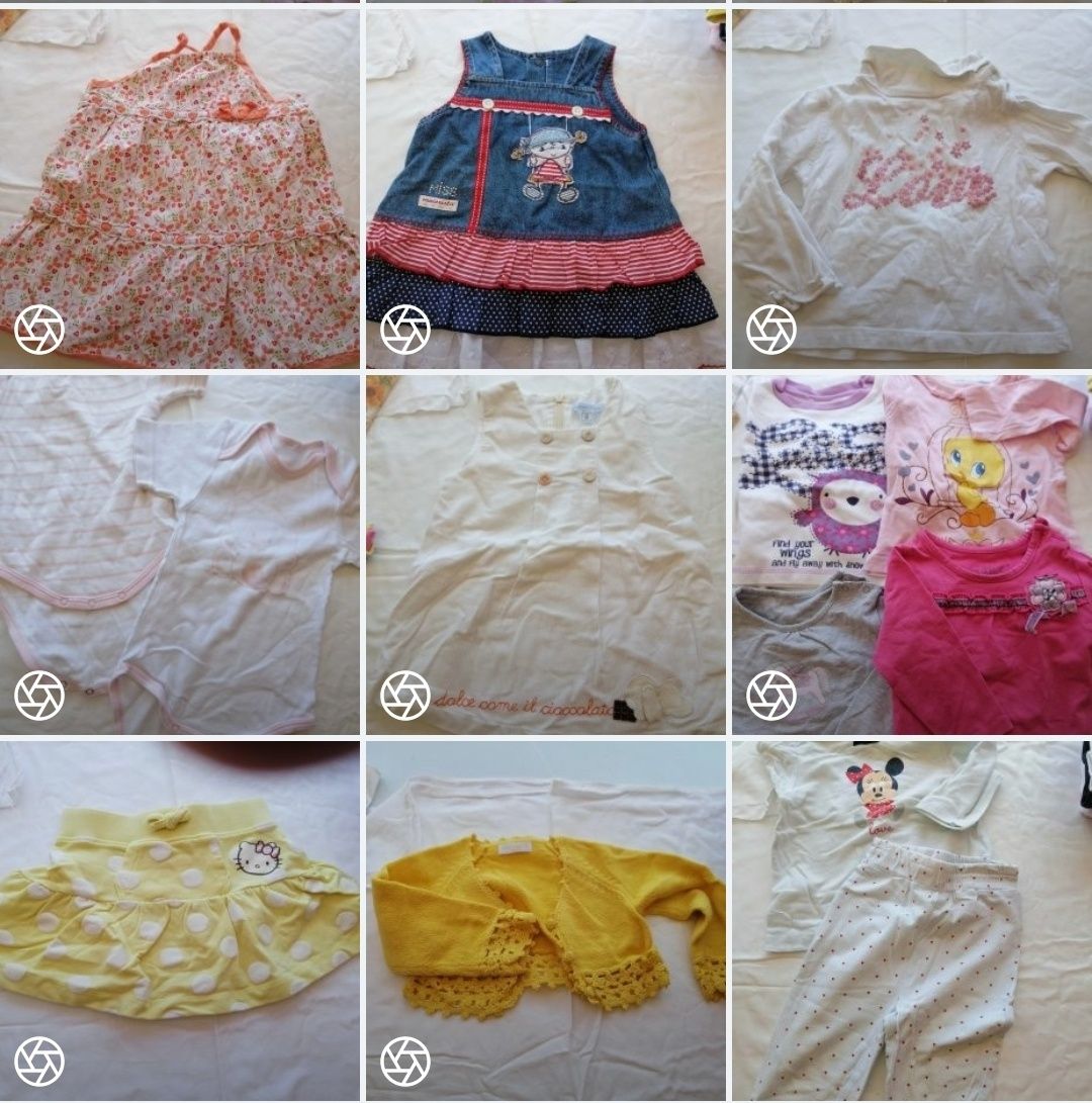 Lote de roupa de menina 6 meses