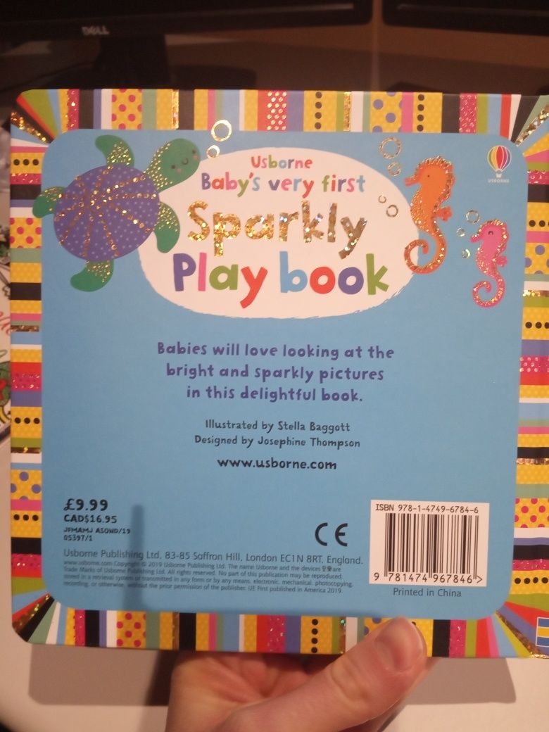 Sparkly book nowa Usborne książka dla małych dzieci