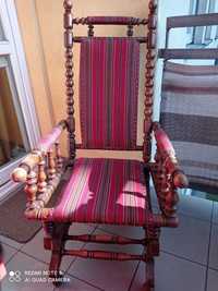 Antyczny wiktoriański fotel, krzesło drewniane z lat 1880-90 OBNIŻKA