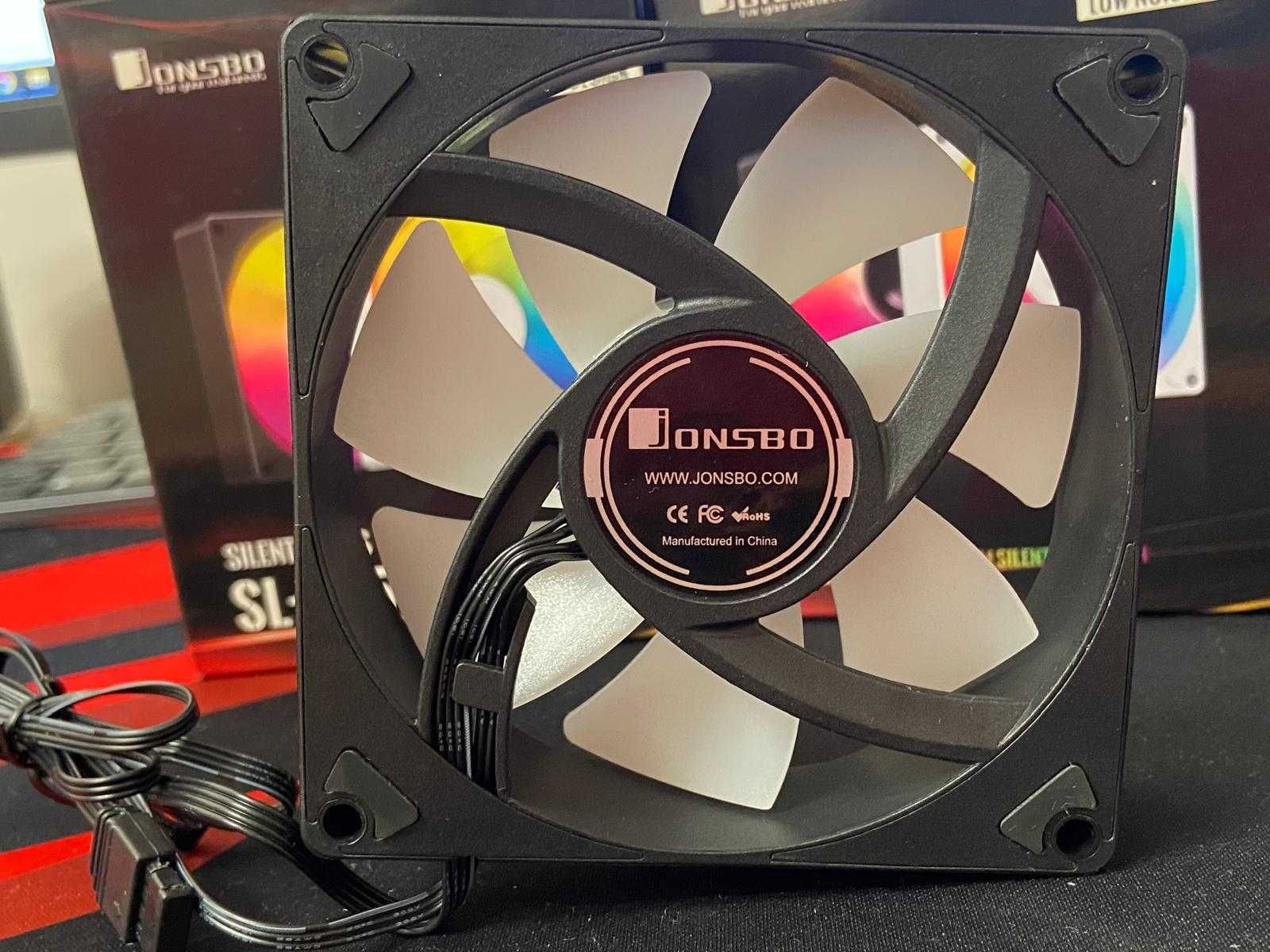 Wentylator komputerowy Jonsbo SL-925B 92mm 4-pin PWM ARGB LED FAN PC