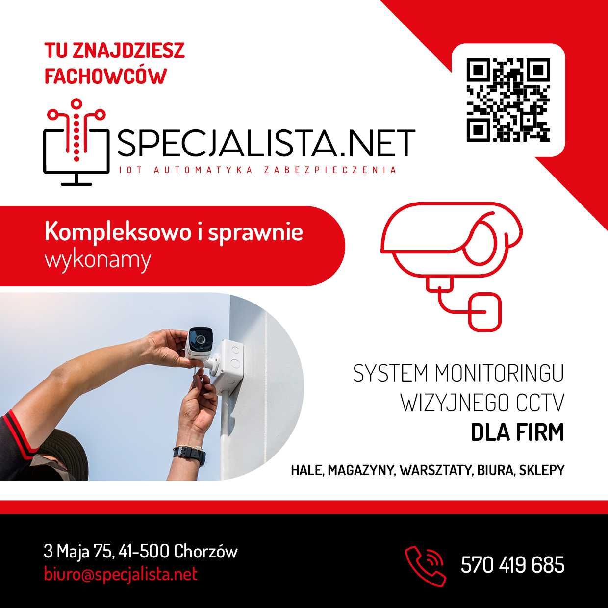 Monitoring, kamery dla firm, instytucji i domów. Indywidualny projekt!