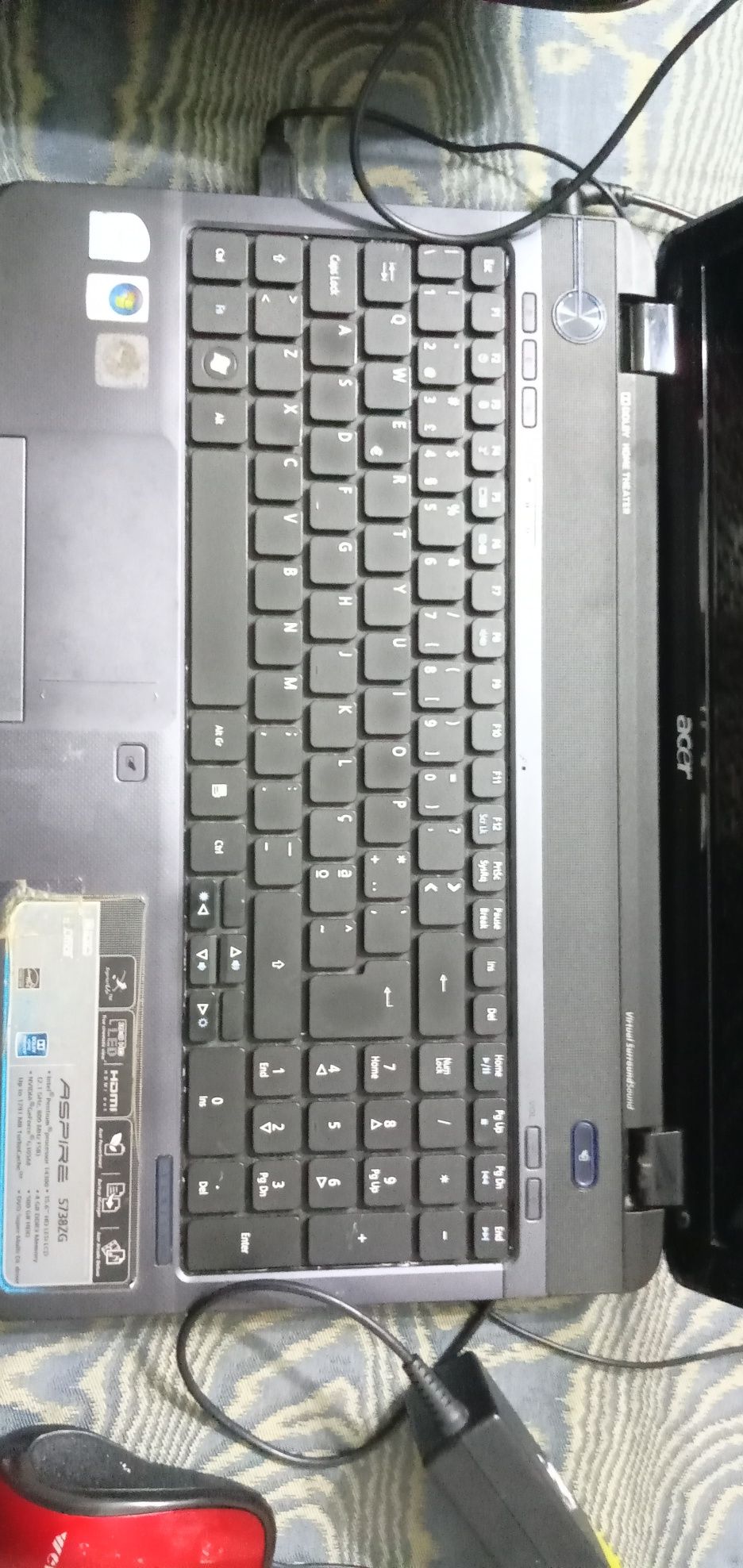 Acer aspire 5738ZG