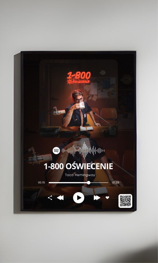 Plakat Taco Hemingway „1-800 OŚWIECENIE”