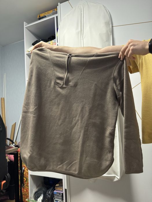 Флісова кофта коричнева розмір L