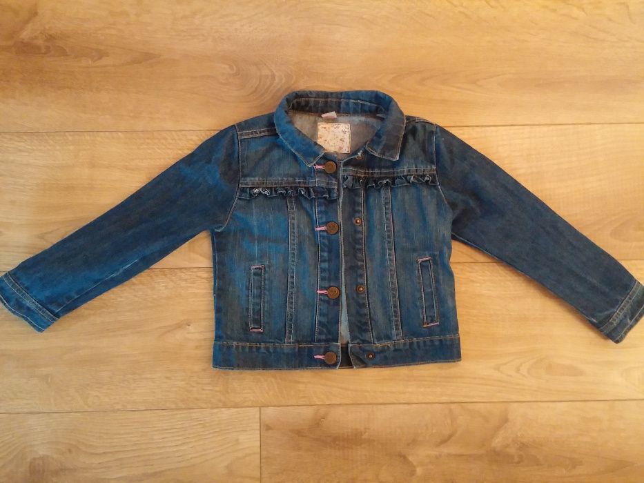 jak nowa 98 104 bluza wiosenna jeans katana dla dziewczynki