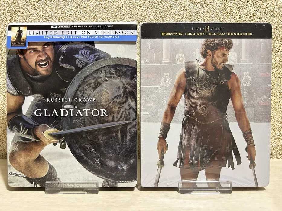 Steelbook 4K Blu-ray Царство небесное/Хозяин морей / Гладиатор 1-2