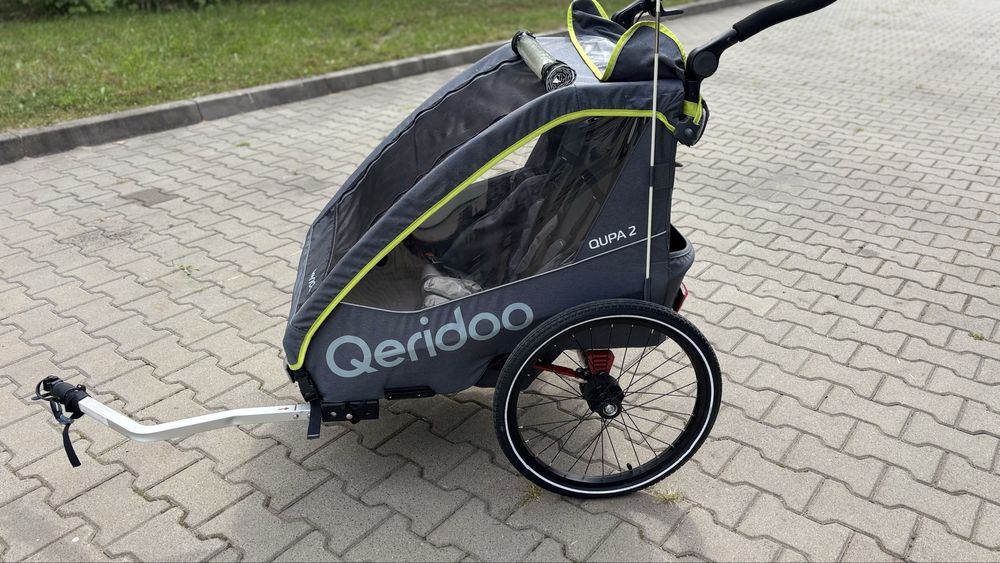 Przyczepka Rowerowa Queridoo Qupa 2(2 osobowa) Super stan!