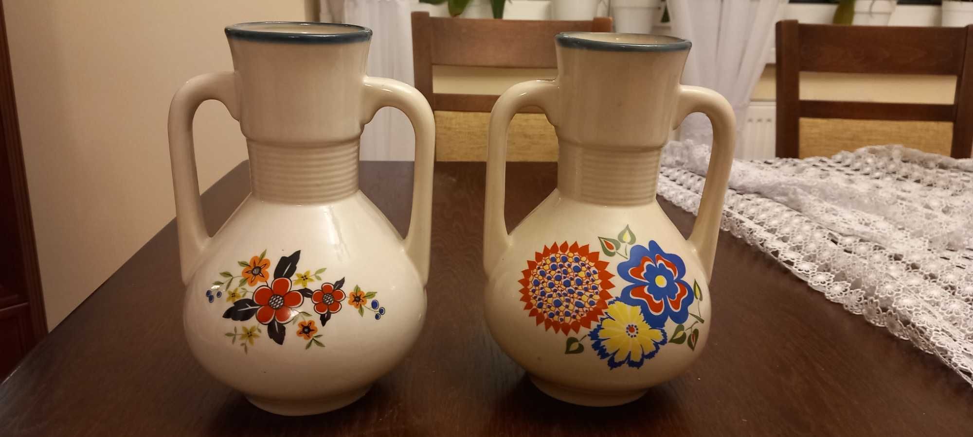 Porcelana Chodzież duży wazon kwiaty duży wazon PRL