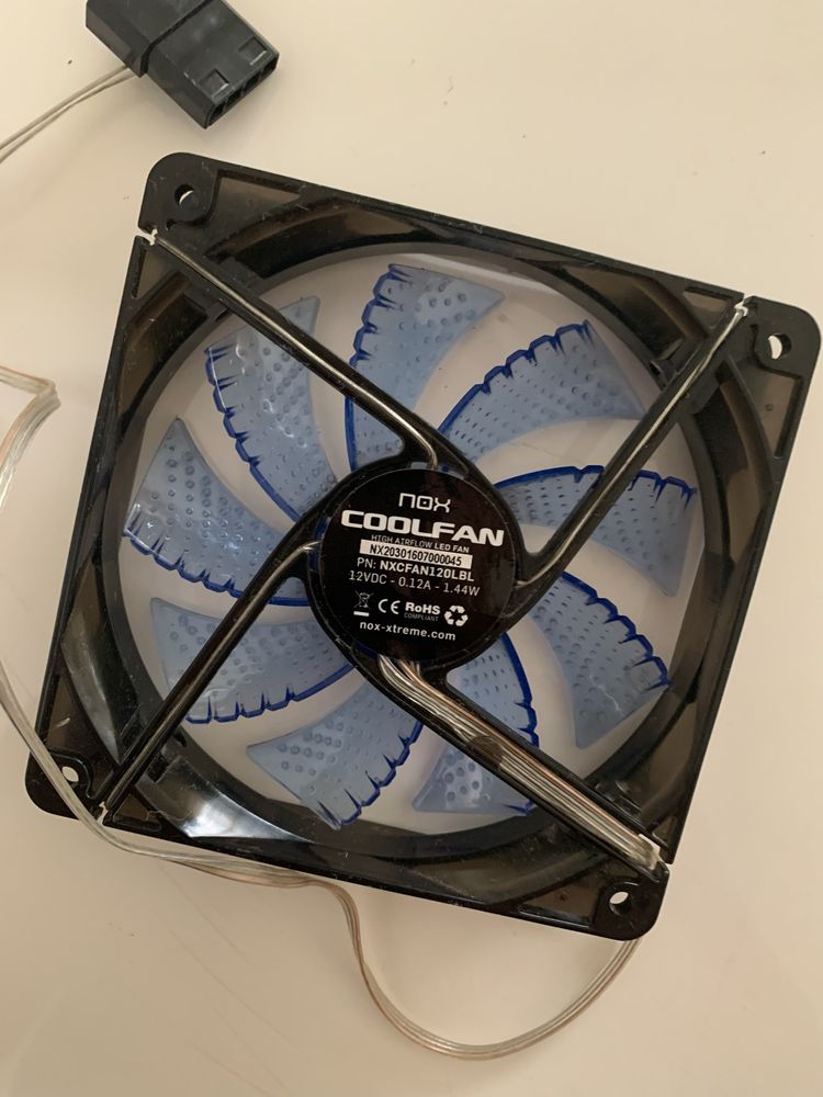 Ventoinha Nox Coolfan 120mm LED Azul