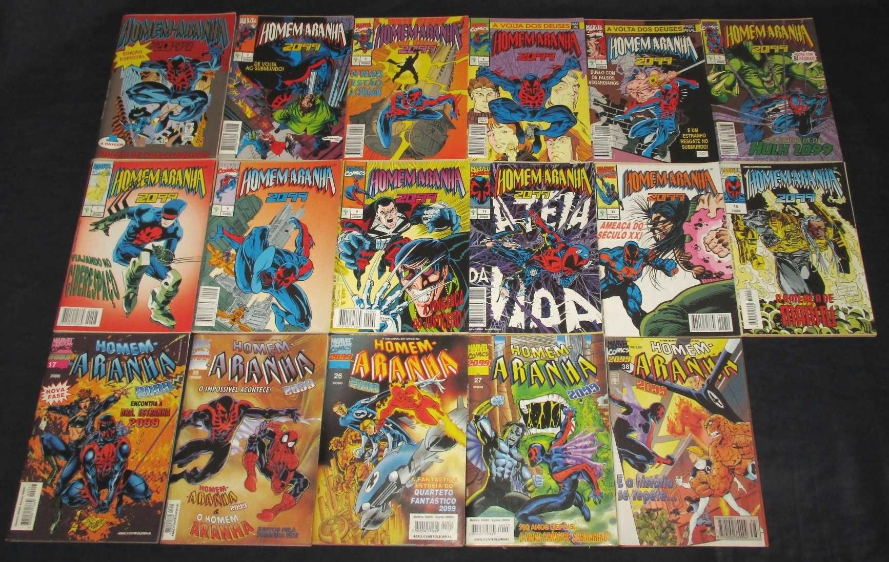 Livros BD Homem Aranha 2099 Abril Marvel PT