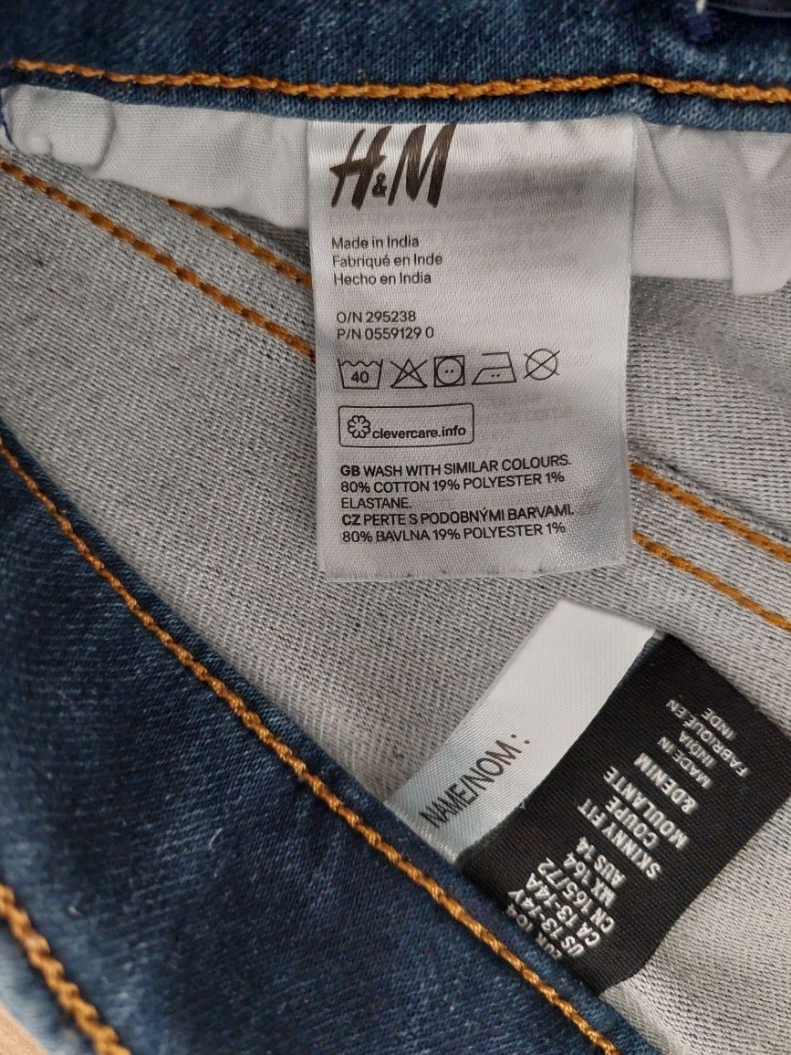 Spodnie jeansy dziewczęce H&M 164